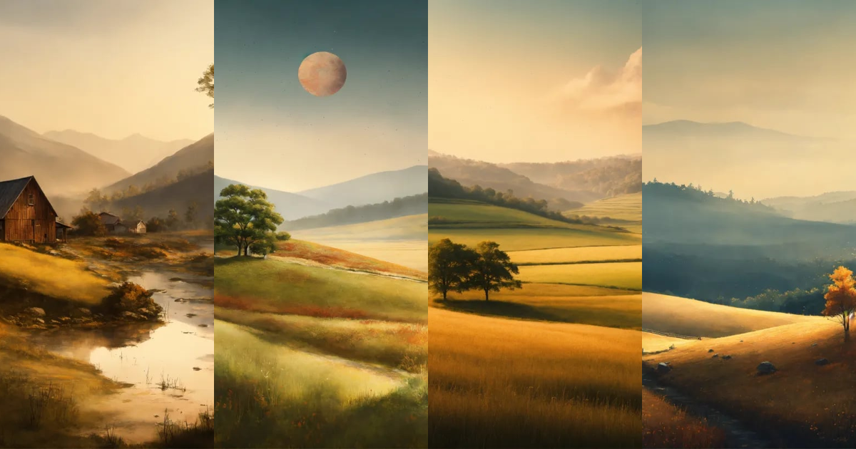 Lexica - Landscape art transparent, a minimalist background, focusing ...