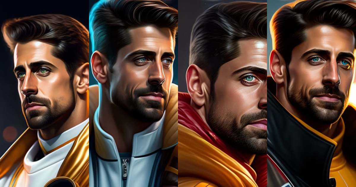Lexica - Aaron rodgers as marty mcfly, realistic portrait, symmetrical ...