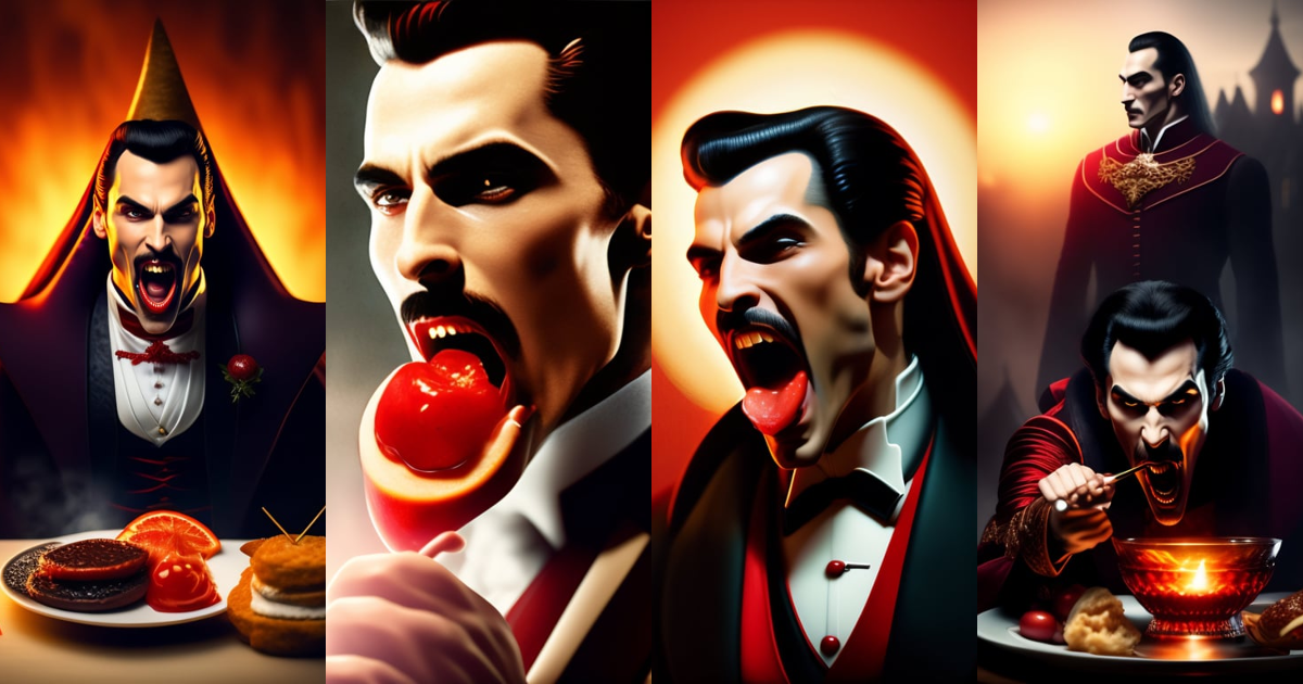 Lexica - Dracula Vampire eating