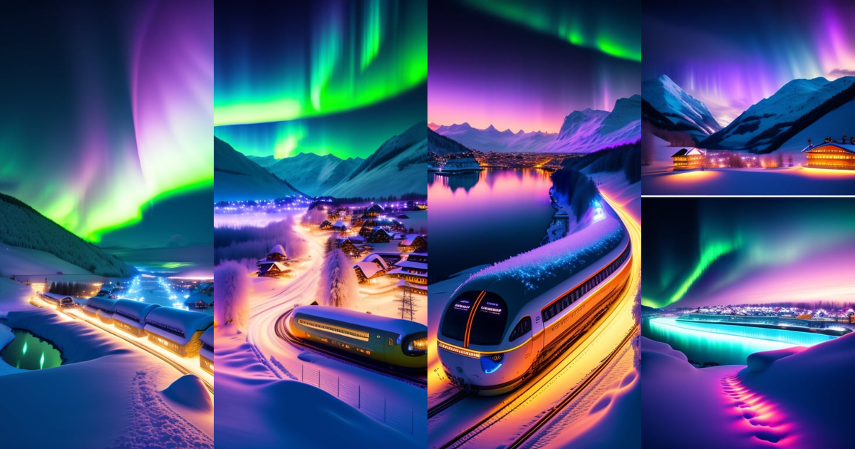 Lexica - The thick snow covered swiss town , the sky is starry , the ...