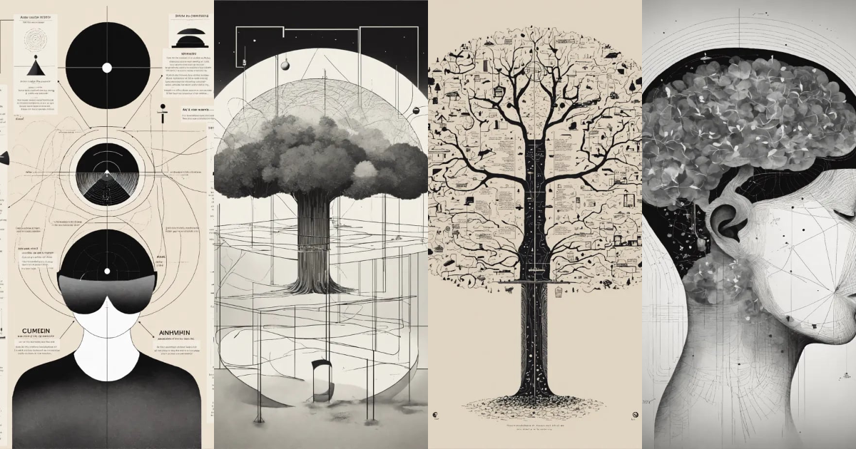 Lexica - A minimalist illustration explaining the theory of mind in ...