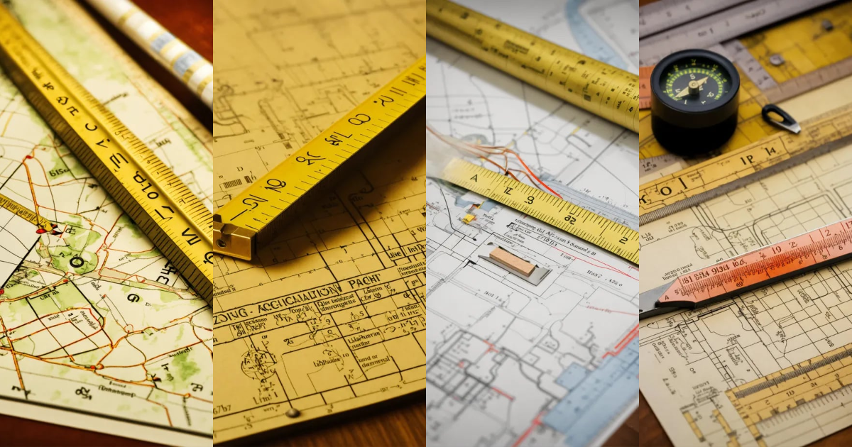 Lexica - A close-up shot of a ruler and technical drawing tools resting ...