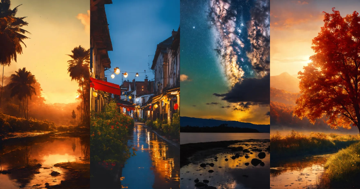 Lexica - Recreate this image in landscape mode.