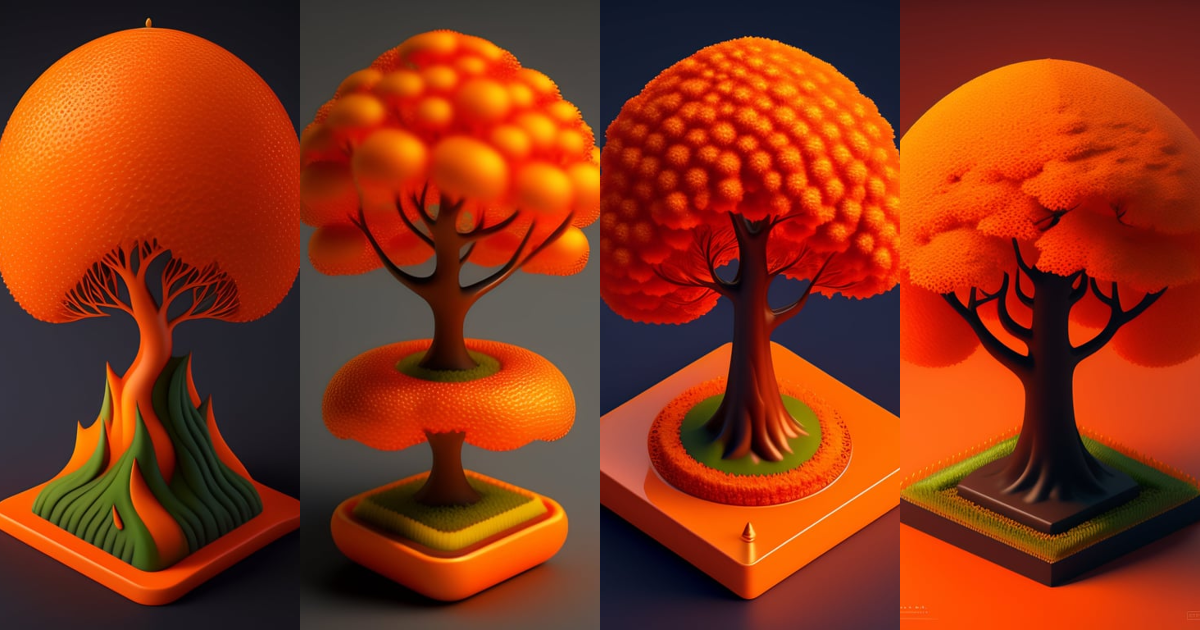 Lexica - Isometric orange tree, 3d art, high detail, artstation ...