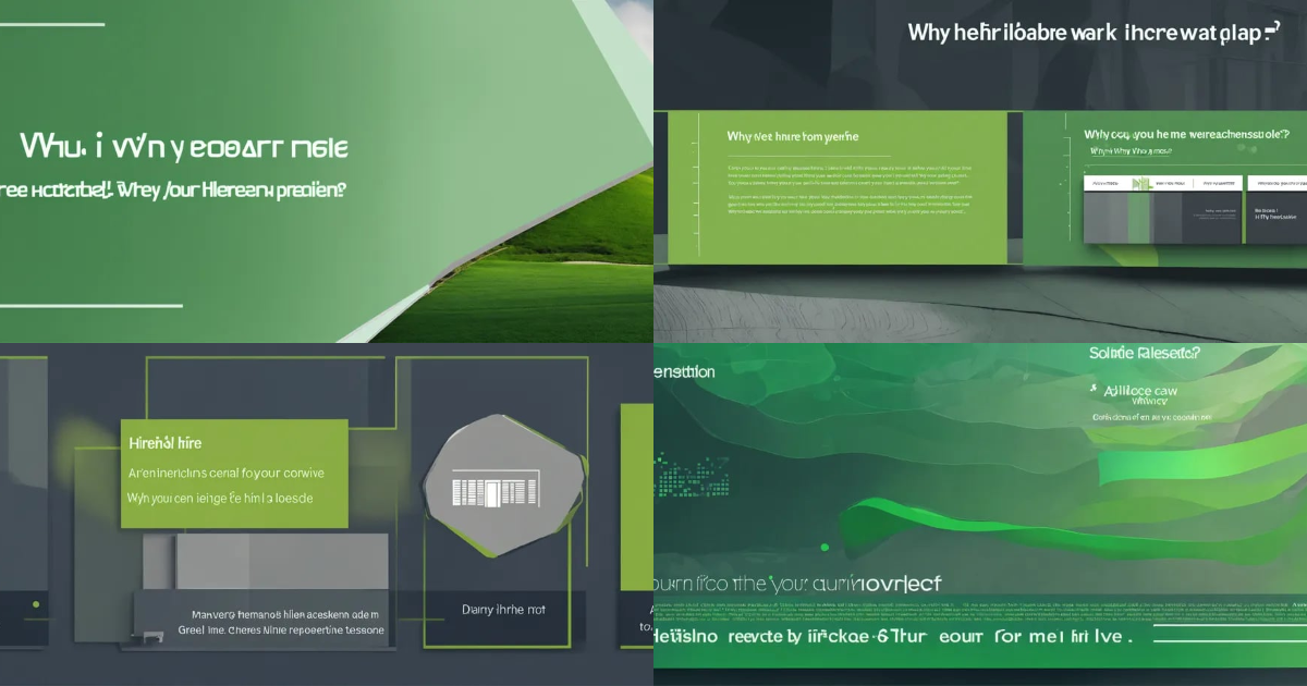 Lexica - Creative presentation design in green-gray colors 