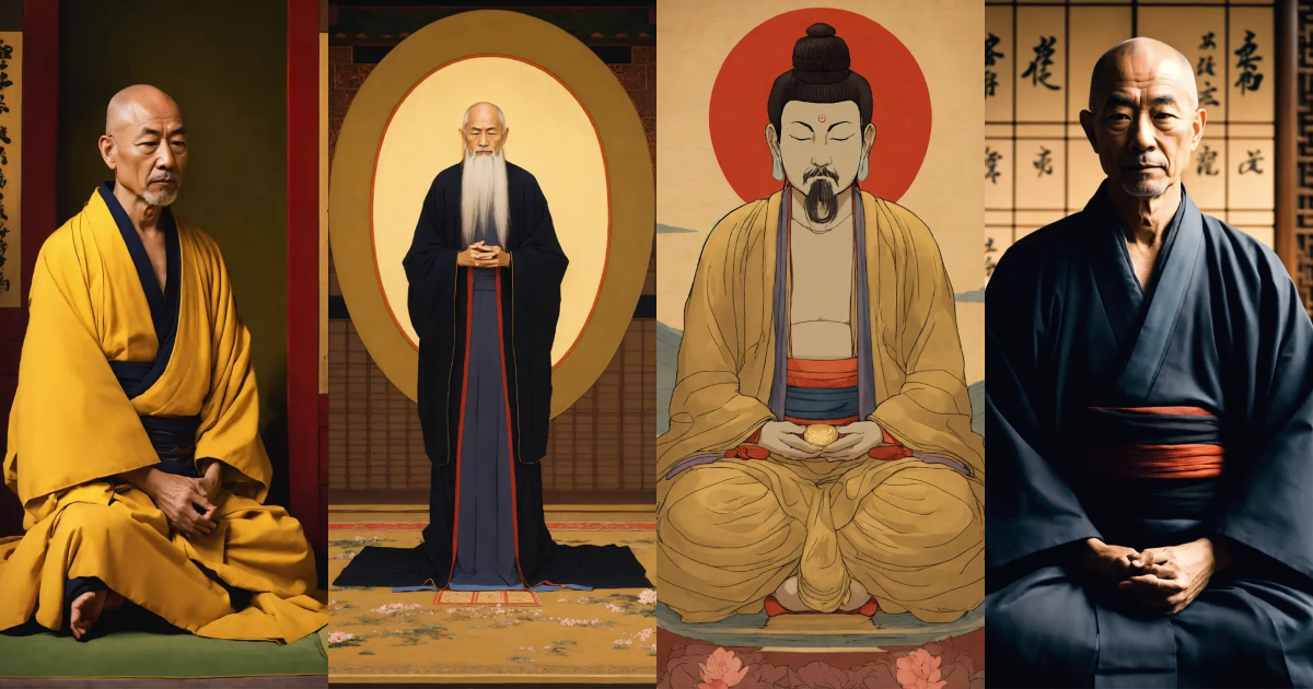 Lexica - Portrait of a zen master