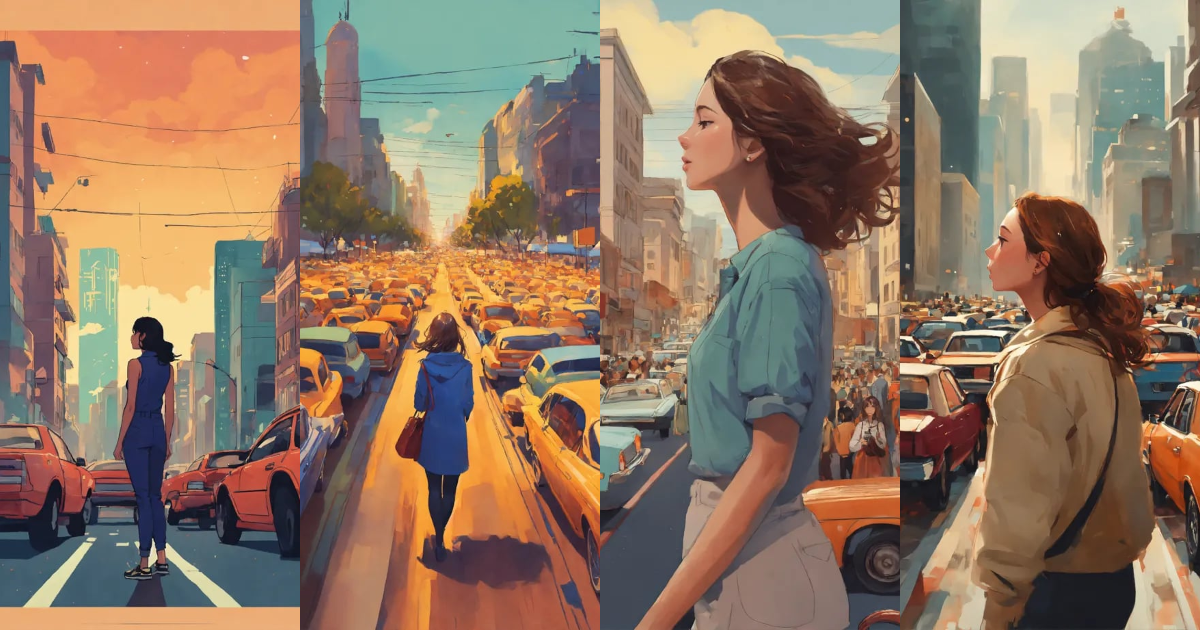 Lexica - Illustration, a woman breathing, focus, in the middle of a ...