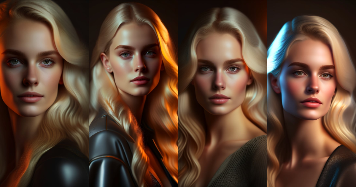Lexica - Ultra reallistic, 8k, medium shot portrait of a blonde white ...