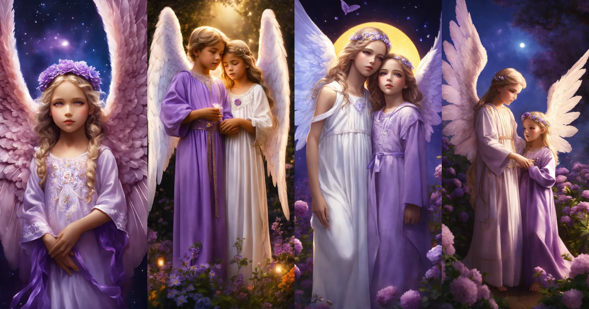 Lexica - 2 Guardian Angels, one is a boy and the other angel is a 7 ...