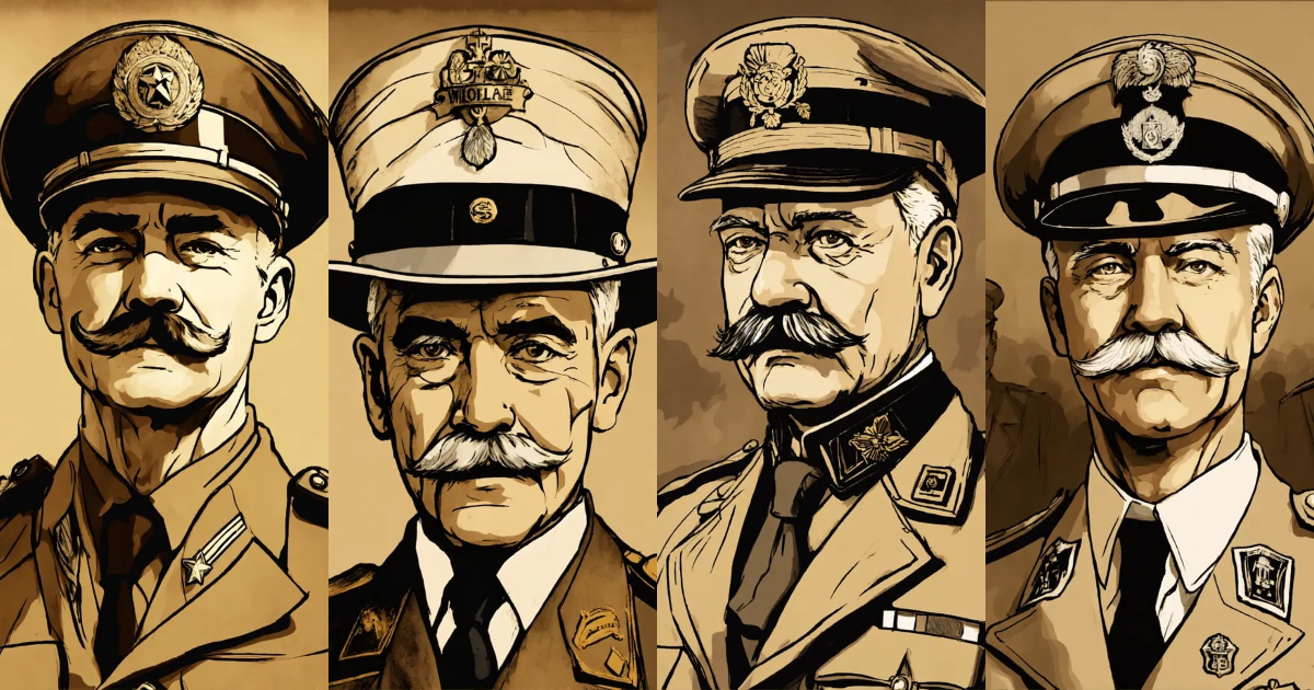 Lexica - Gatsby era 1920s world war 1 army officer old man mustache ...