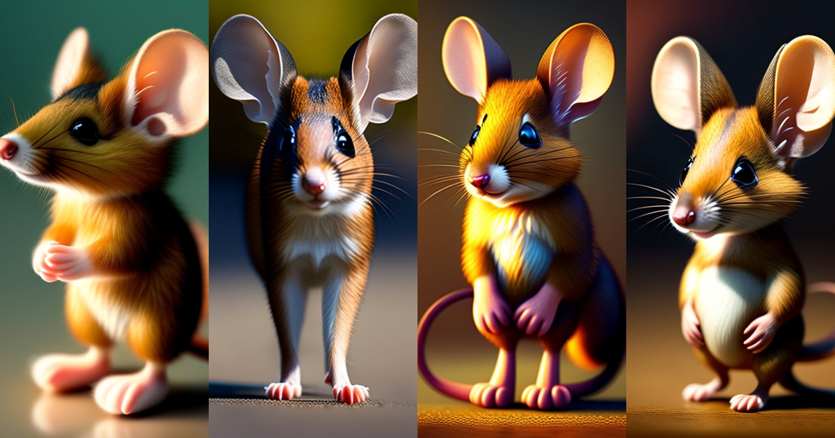 Lexica - A furry mouse with deer legs