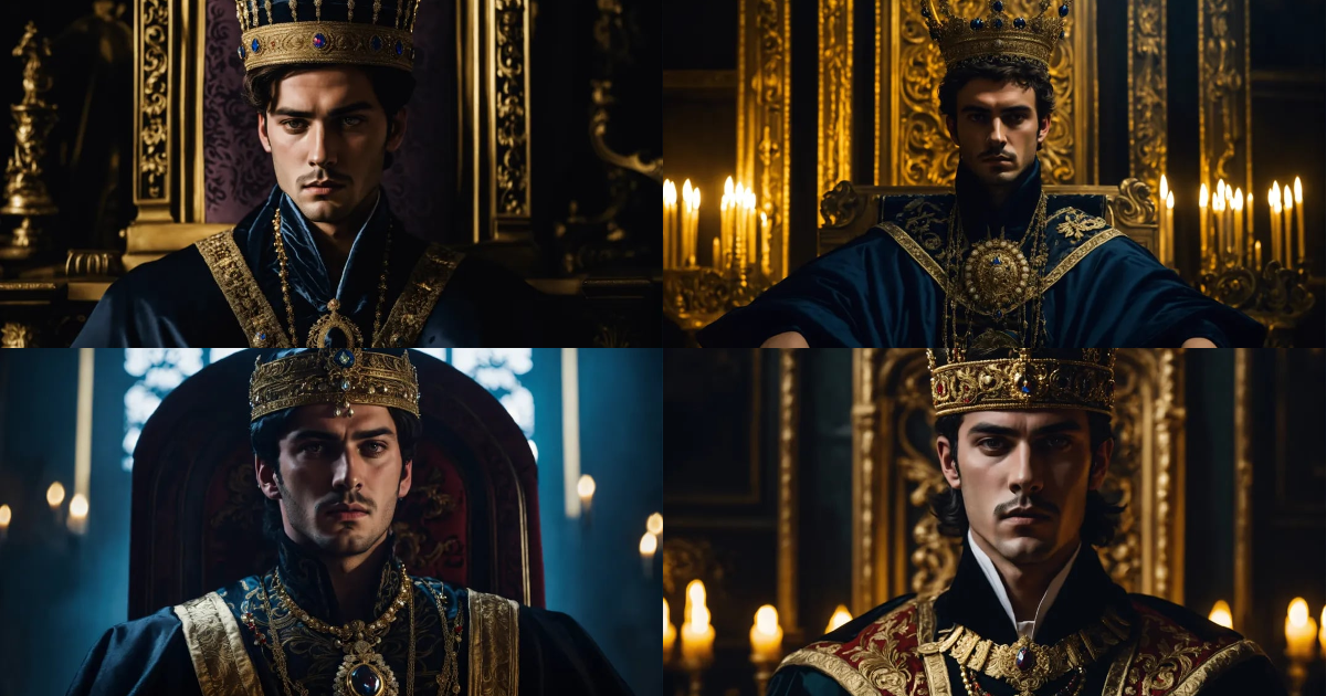 Lexica Dark, mysterious and dramatic headshot of a young handsome