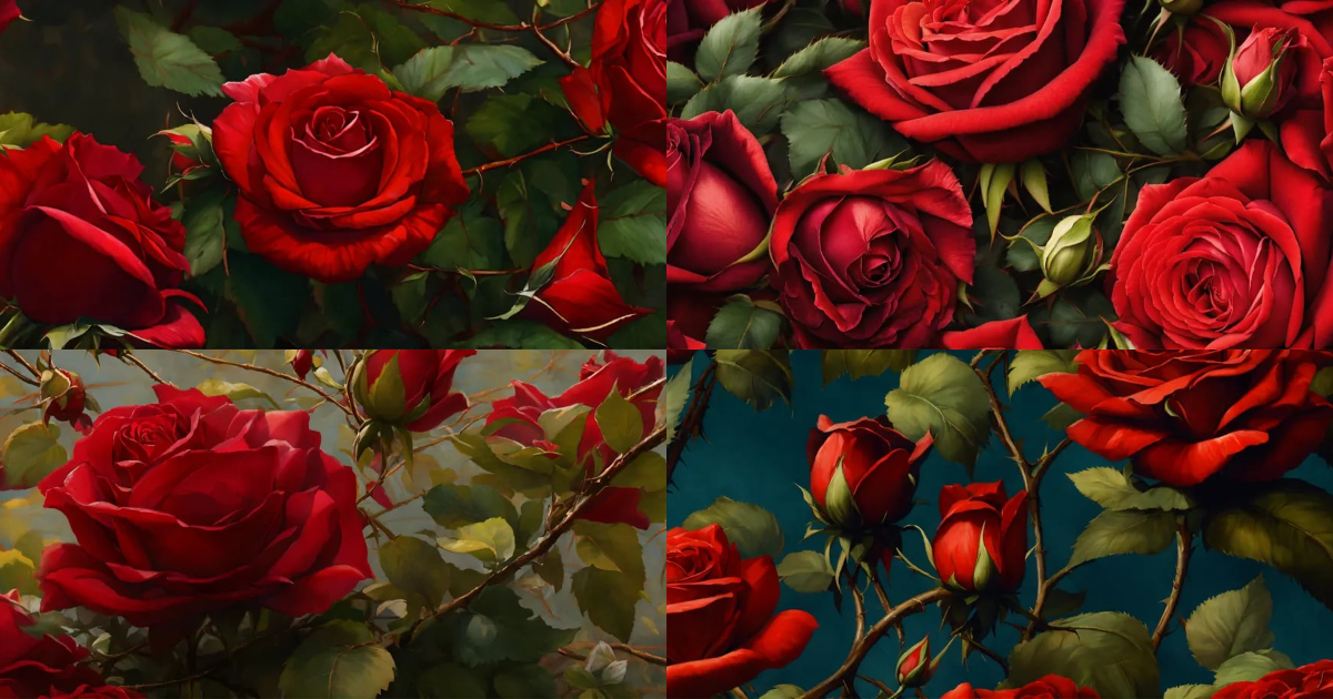 Lexica - Draw a hyper-realistic bouquet of red roses behind a seige of ...