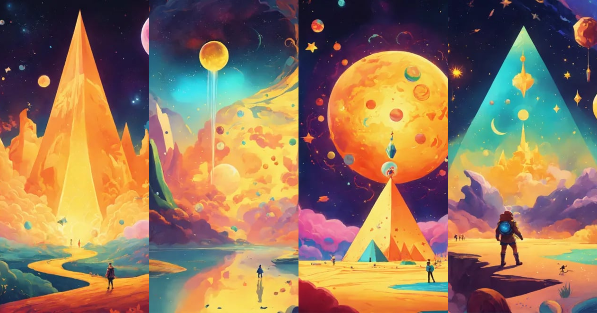 Lexica - Create a vibrant, cartoon-style poster depicting a whimsical ...