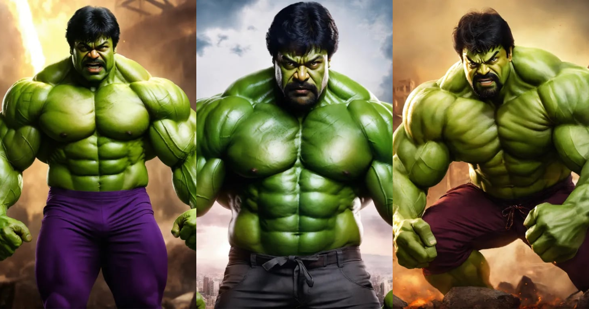 Lexica - Chiranjeevi as hulk