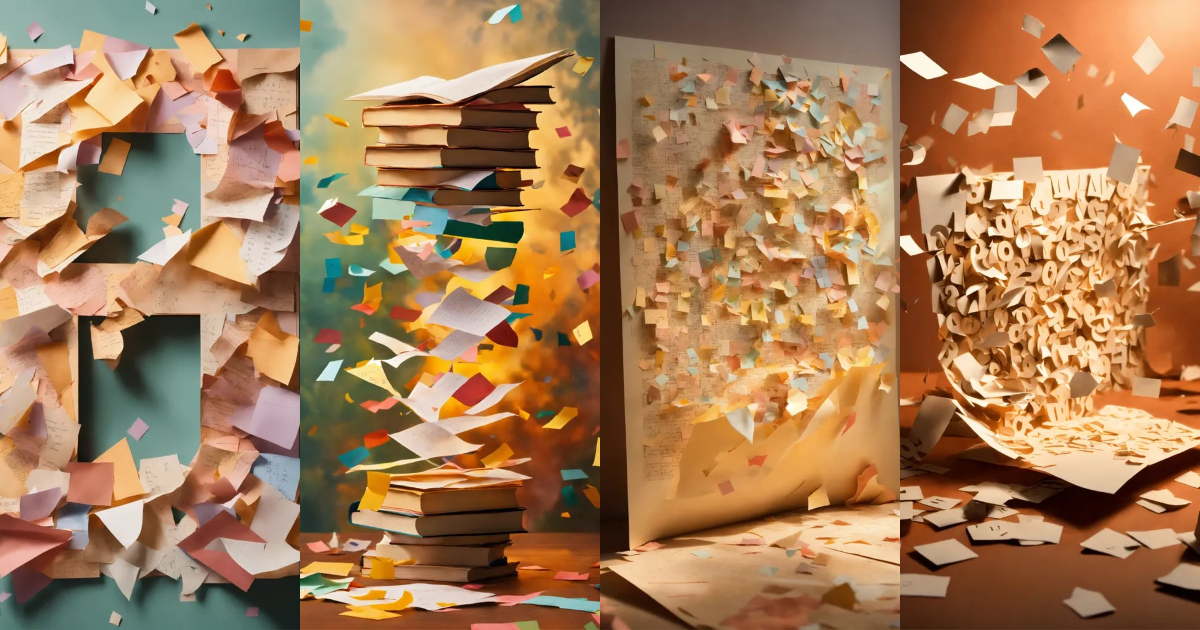 Lexica Create an image of a piece of paper with letters and numbers