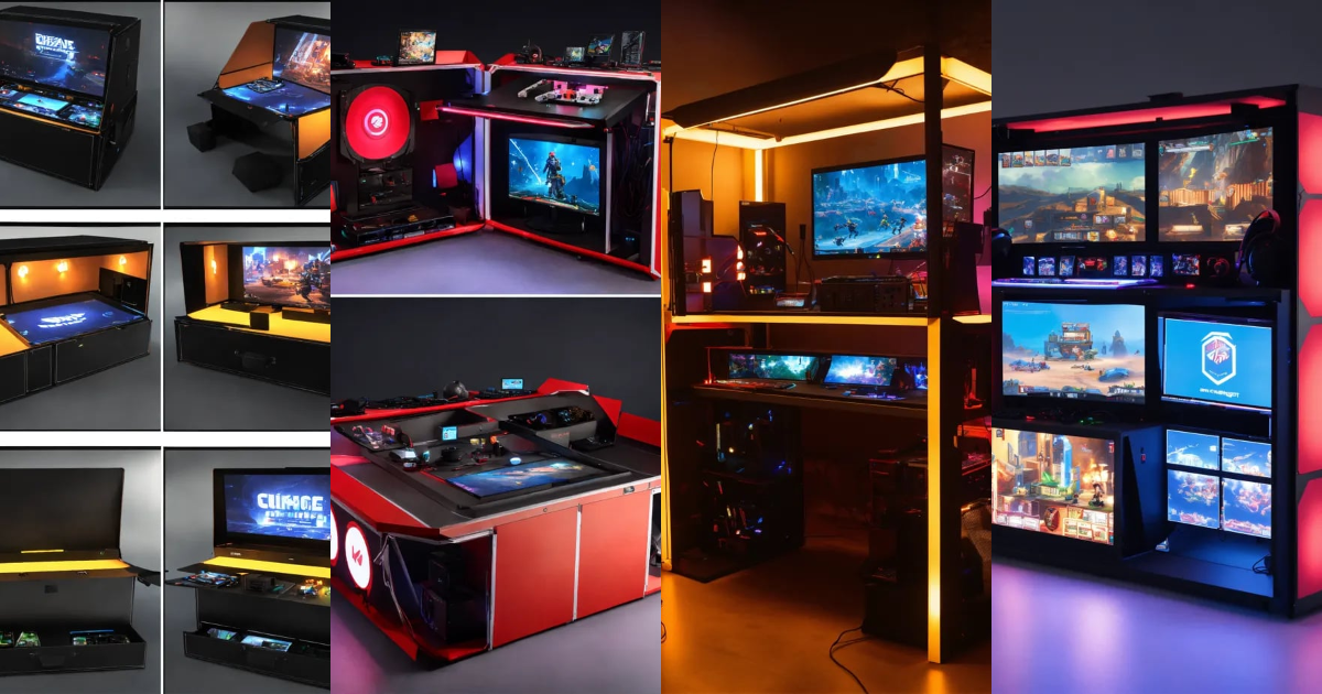 Lexica - A portable modular gaming station designed with lighting games ...
