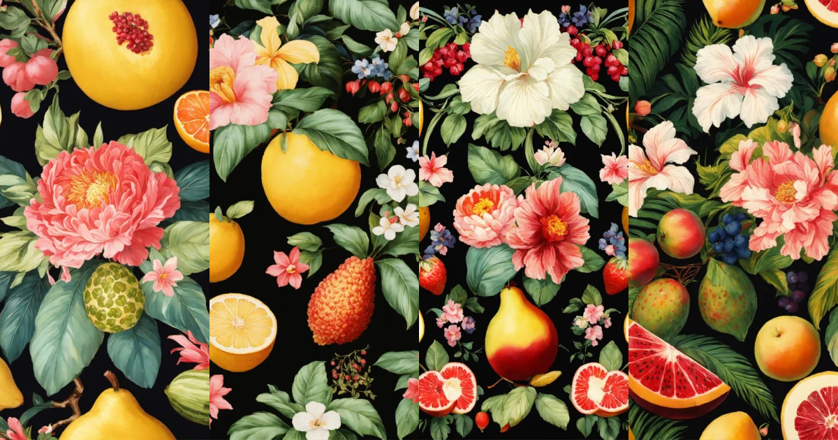 Lexica - Create a tile seamless repeating of a stylistic Rococo ...