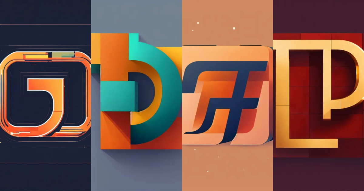 Lexica - A lettermark of letter P, logo, monospaced font, vector, flat ...