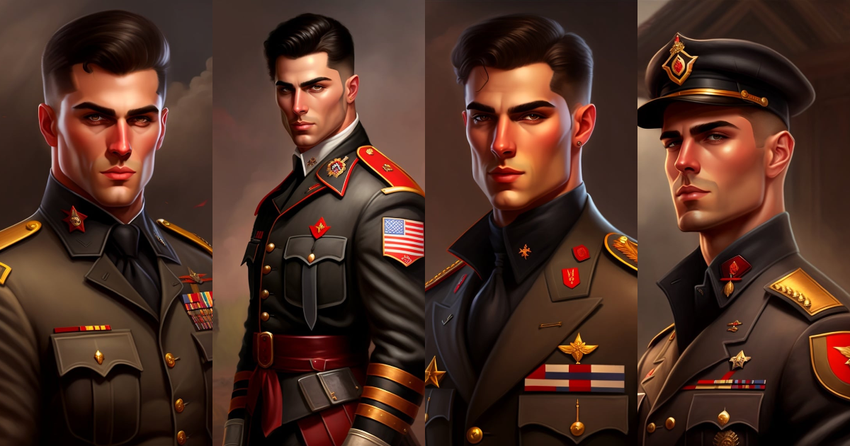 Lexica - Man, dramatic look, dramatic pose, beautiful background, war ...