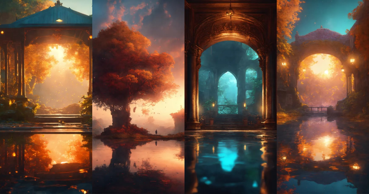 Lexica - Beautiful, mysterious, magical, edgy environment, the ...