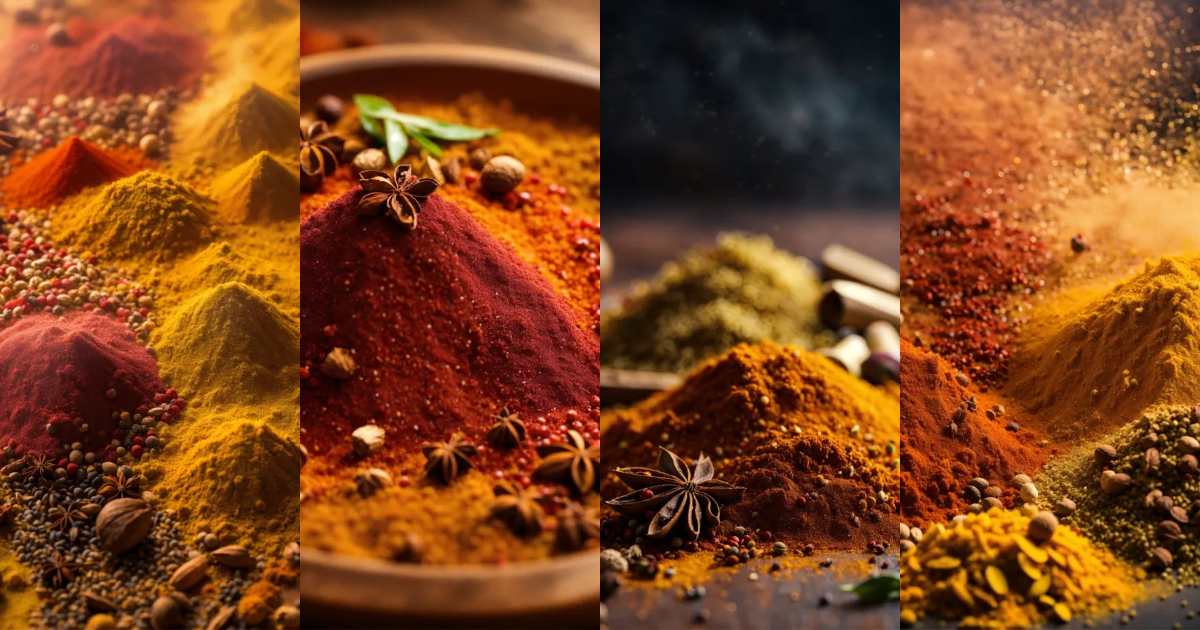 Lexica - Abstract composition oriental spices dust
