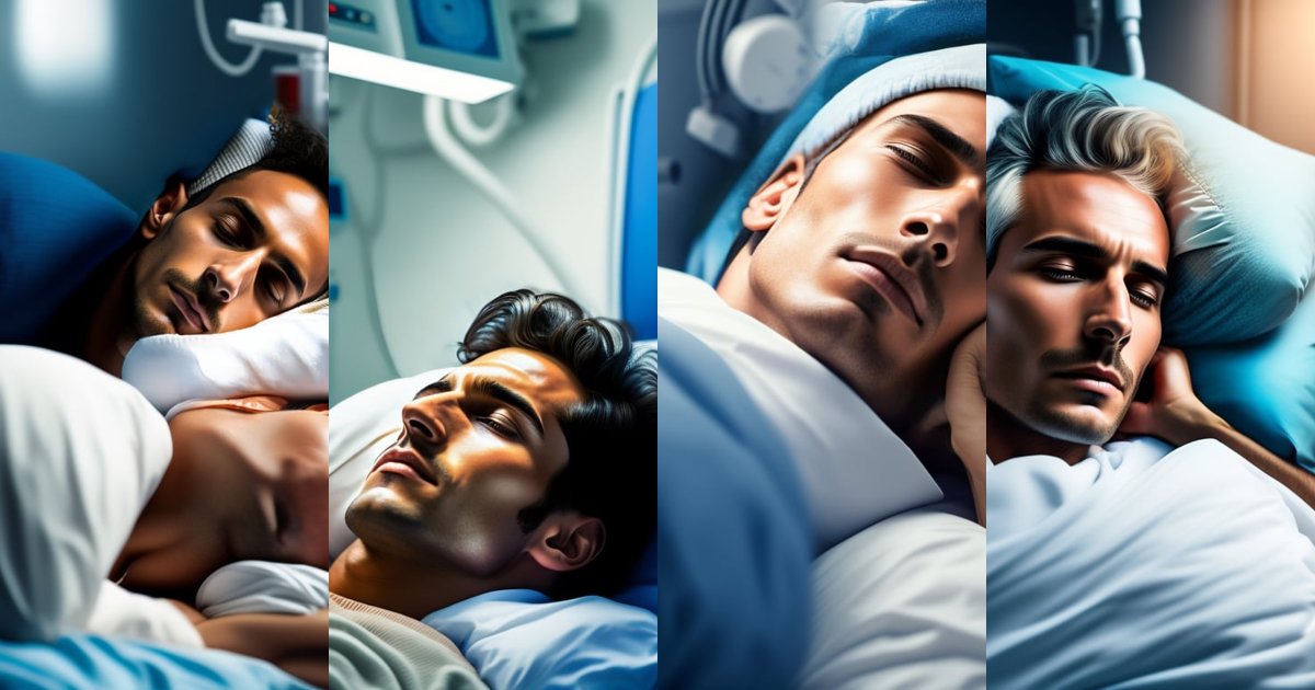Lexica - A male waking up from a decade long coma in a high tech hospital