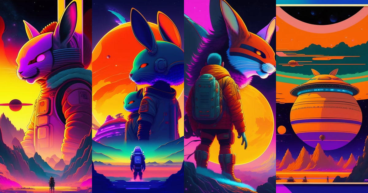 Lexica - Photo of fusion of a futuristic huge savage rabit monster with ...