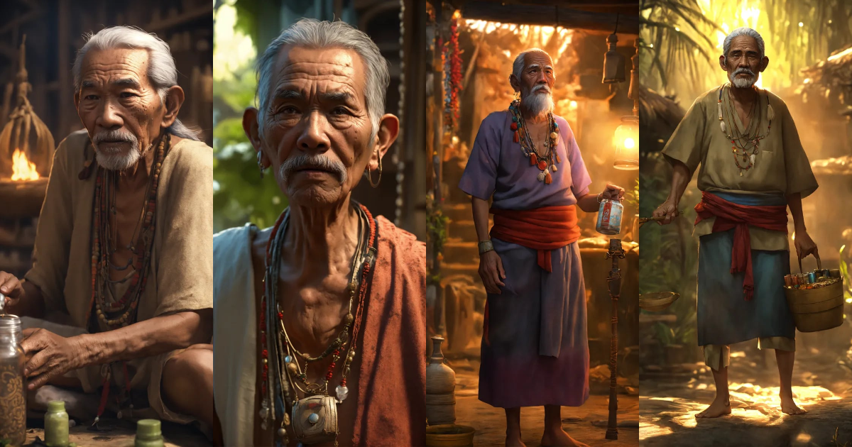 Lexica - Pilipino Albularyo dirty oldman, traditional healer giving ...