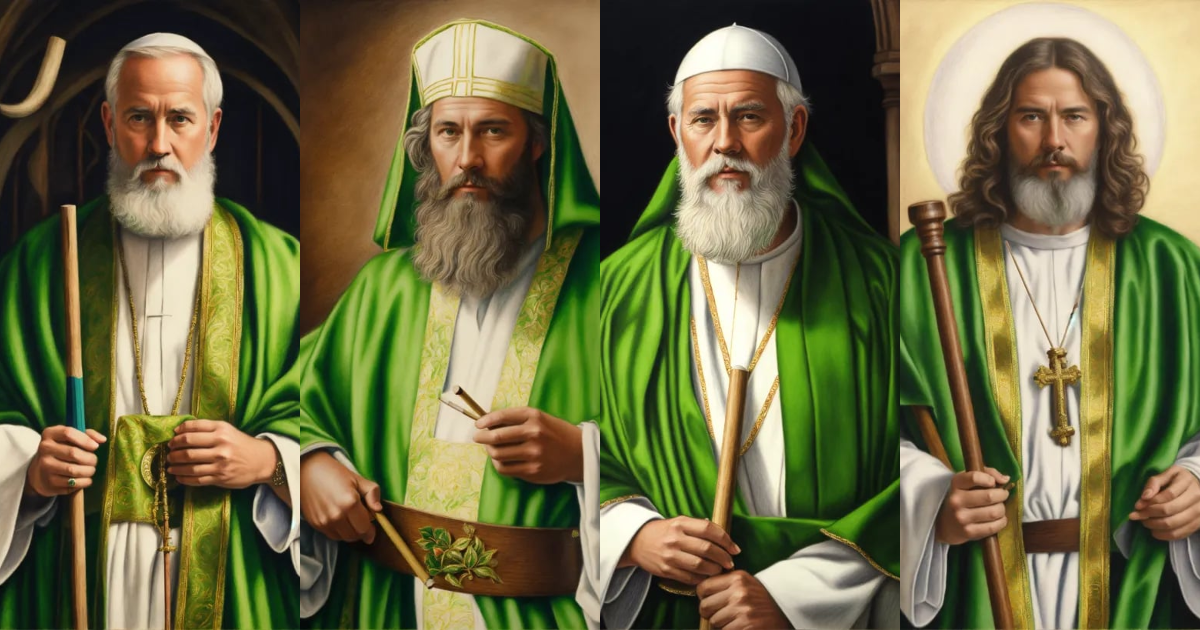 Lexica - Traditional Catholic Portrait of St. Jude Thaddeus wearing his ...