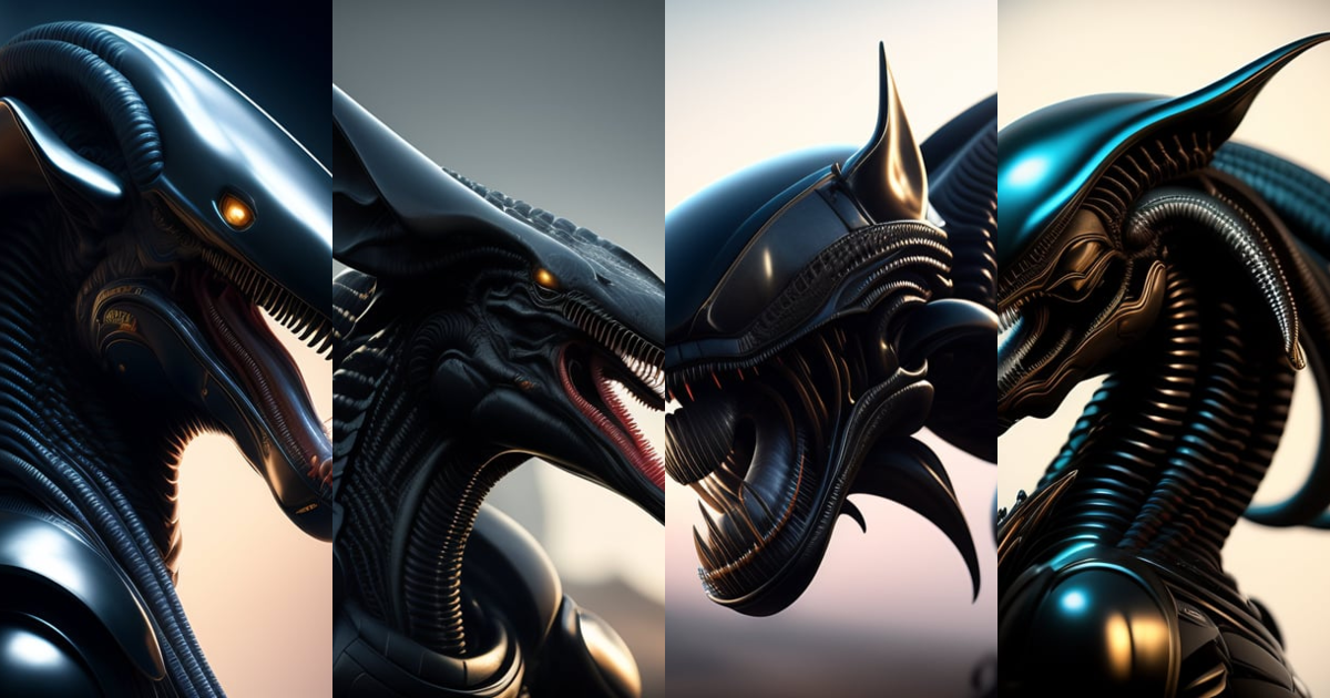 Lexica - Xenomorph, realistic