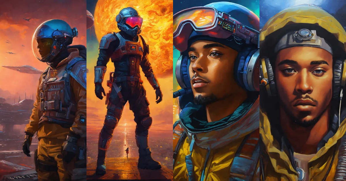 Lexica - Sci-fi fantasy Rapper Artist, oil painting art style, High Quality