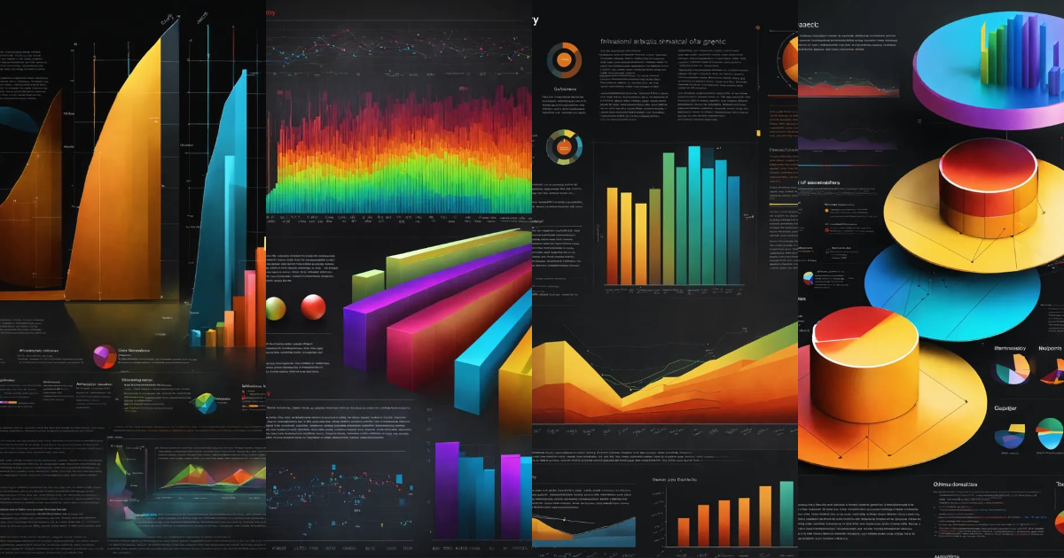Lexica - Glossary of statistical graphs terms , black background, shiny ...