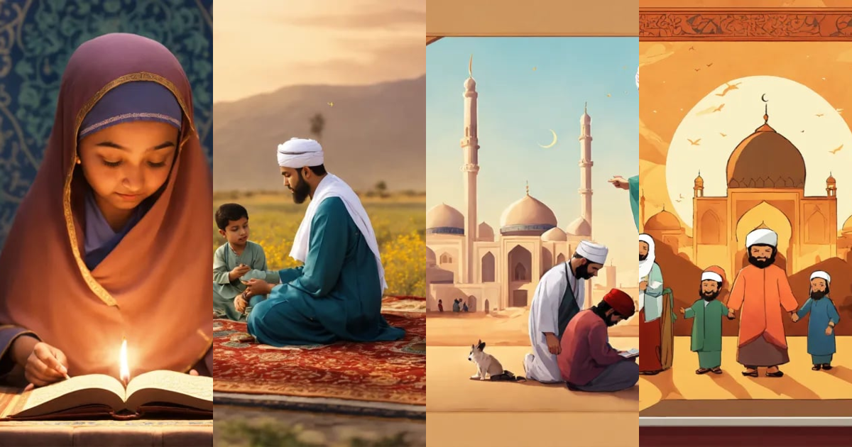 Lexica - Kindness in Islam. Arrange various images of diverse ...
