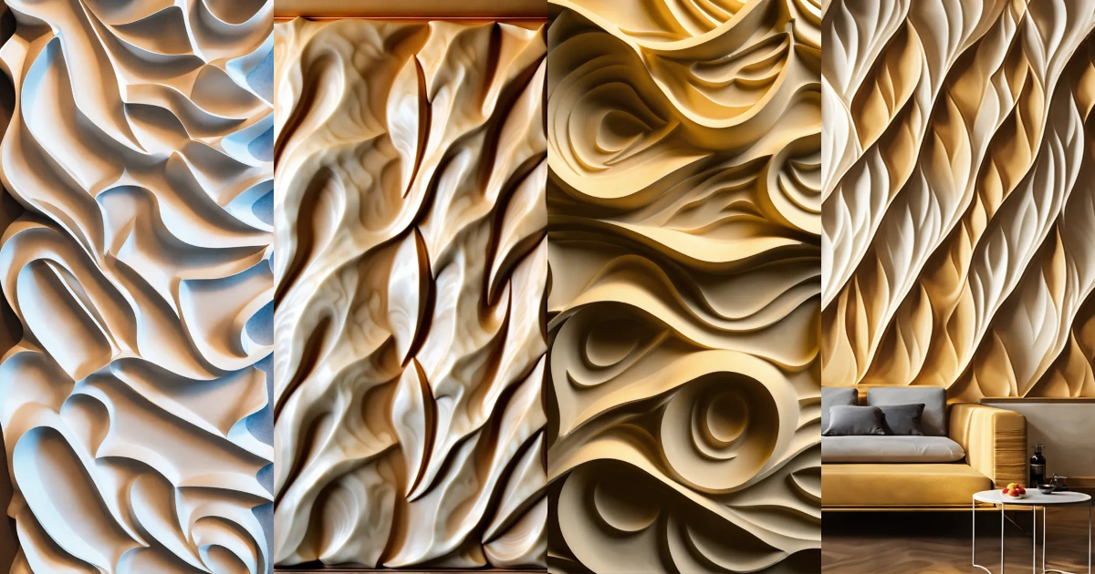 Lexica - 3D Decorative wall panels ABS Plastic molds for Plaster Gypsum ...