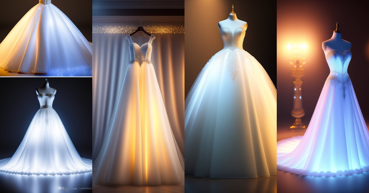 Lexica - 3D rendering of A super gorgeous and beautiful wedding dress ...