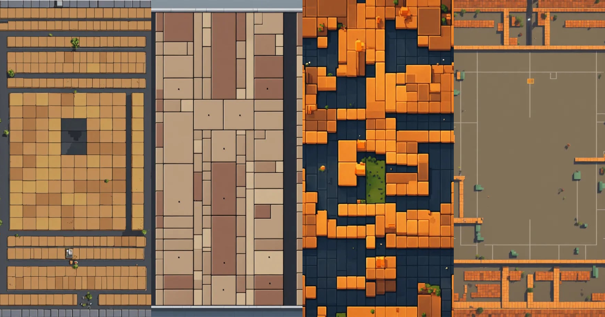 Lexica - Simple blocky pixel image in a 3/4 top-down perspective with ...
