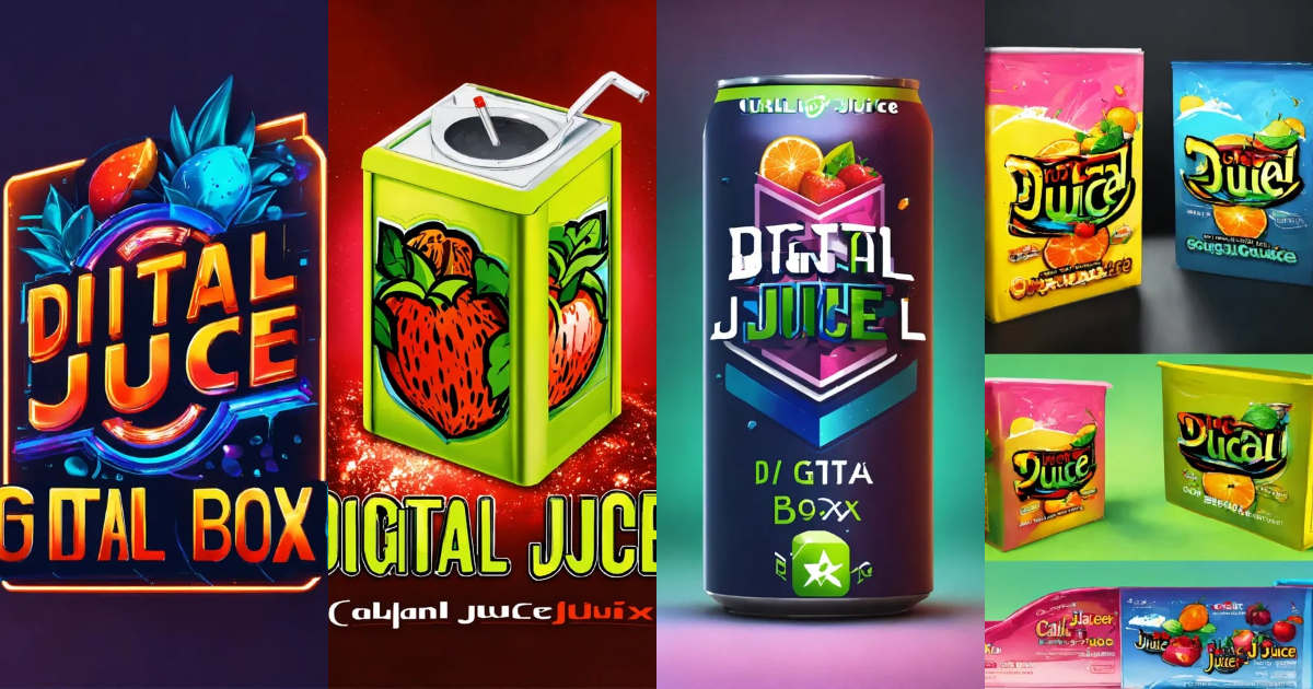 Lexica I need a logo for my company call digital juice box