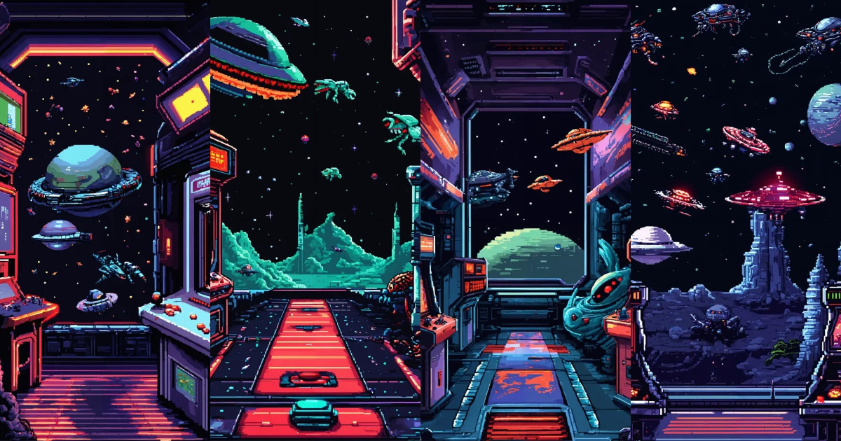 Lexica - A classic arcade video game set on an outer space station ...