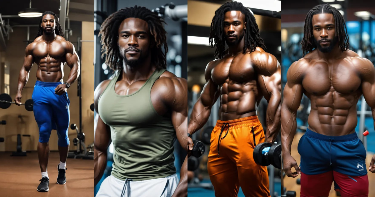 Lexica - African men, long hair, well-developed body muscles ...