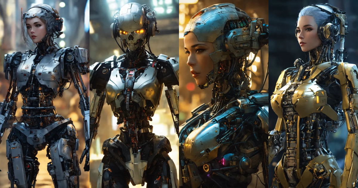Lexica - Deep infiltration female cyborg endoskeleton