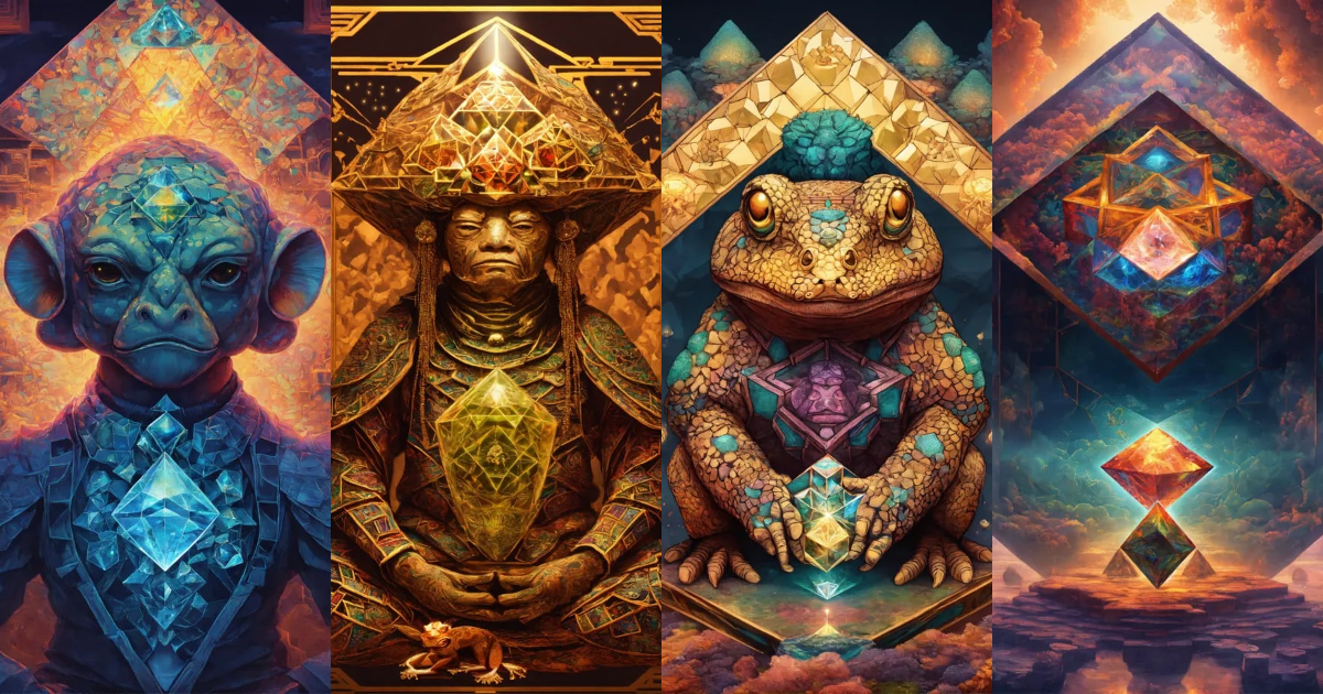 Lexica - Diamond Toad That is Samurai warrior that is meditating in a ...