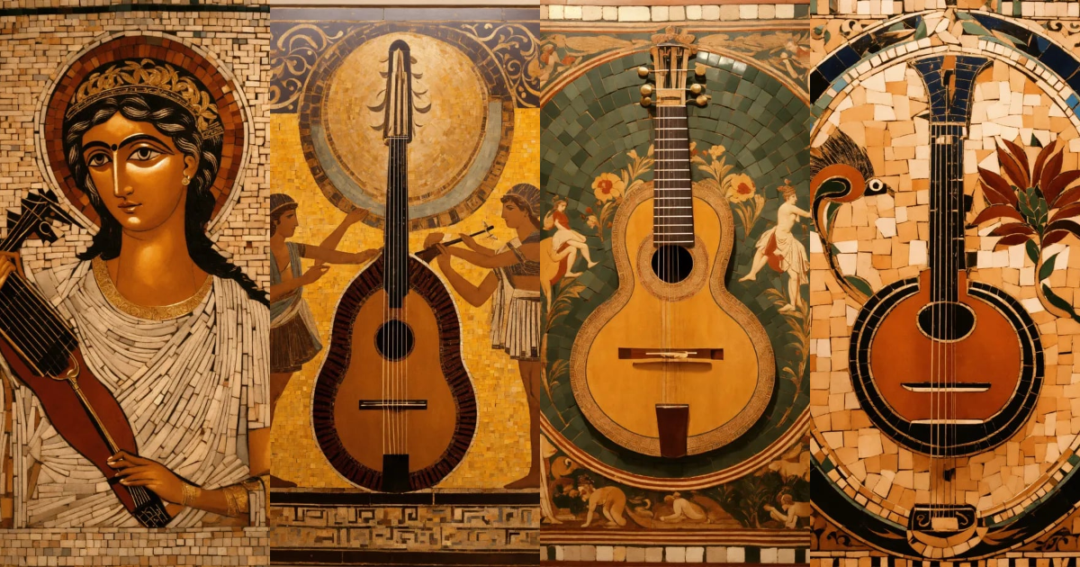 Lexica Ancient Greek art bouzouki mosaik
