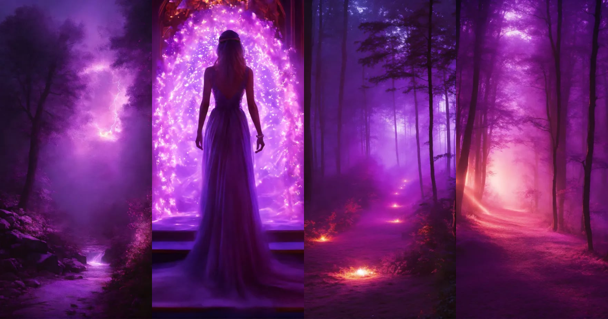 Lexica - Light apparition effect , violet theme