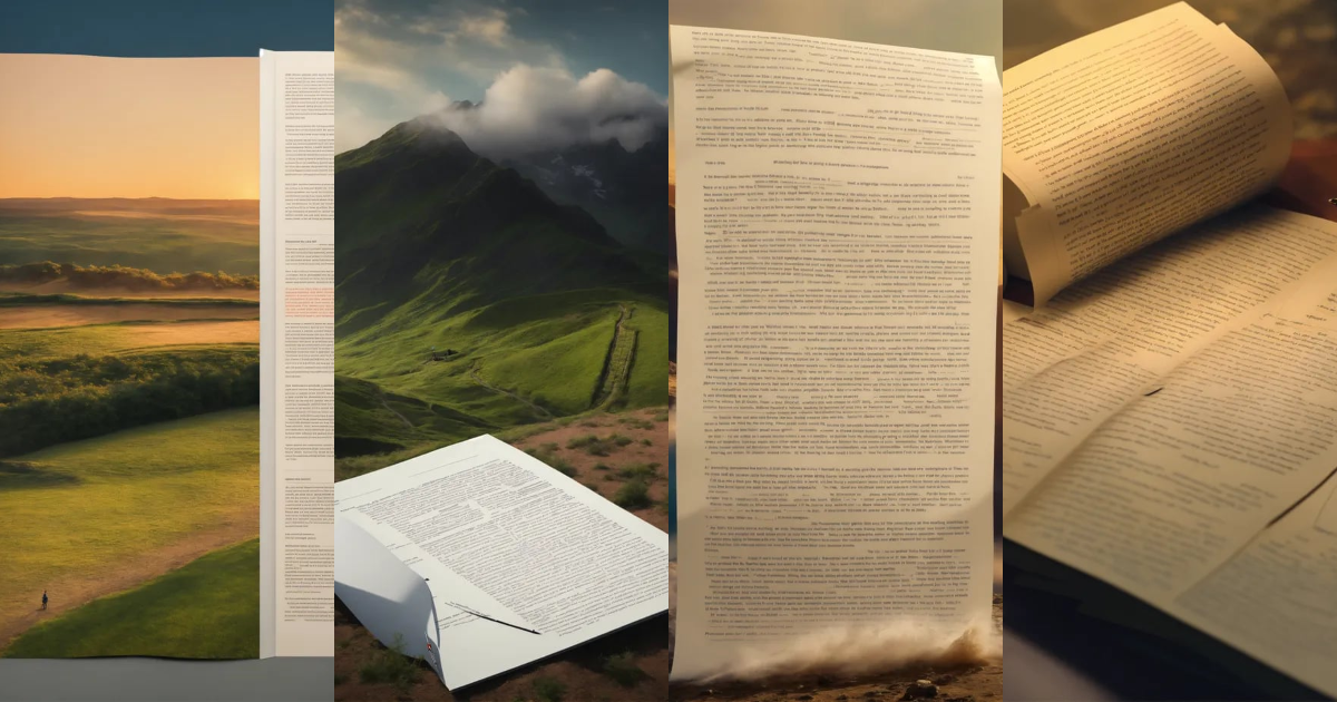 Lexica - A striking visual of a text document being transformed into a ...
