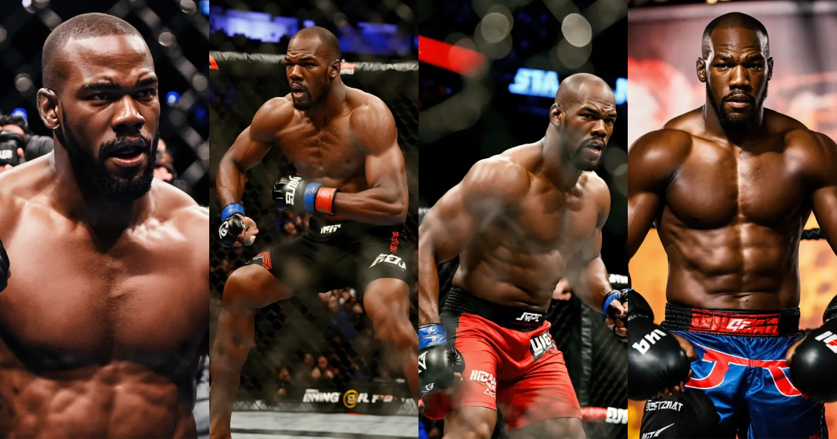 Lexica - Jon Jones combattant de MMA avec sa tenue de combat à l ...