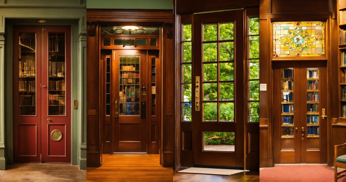 Lexica - Library door with glass