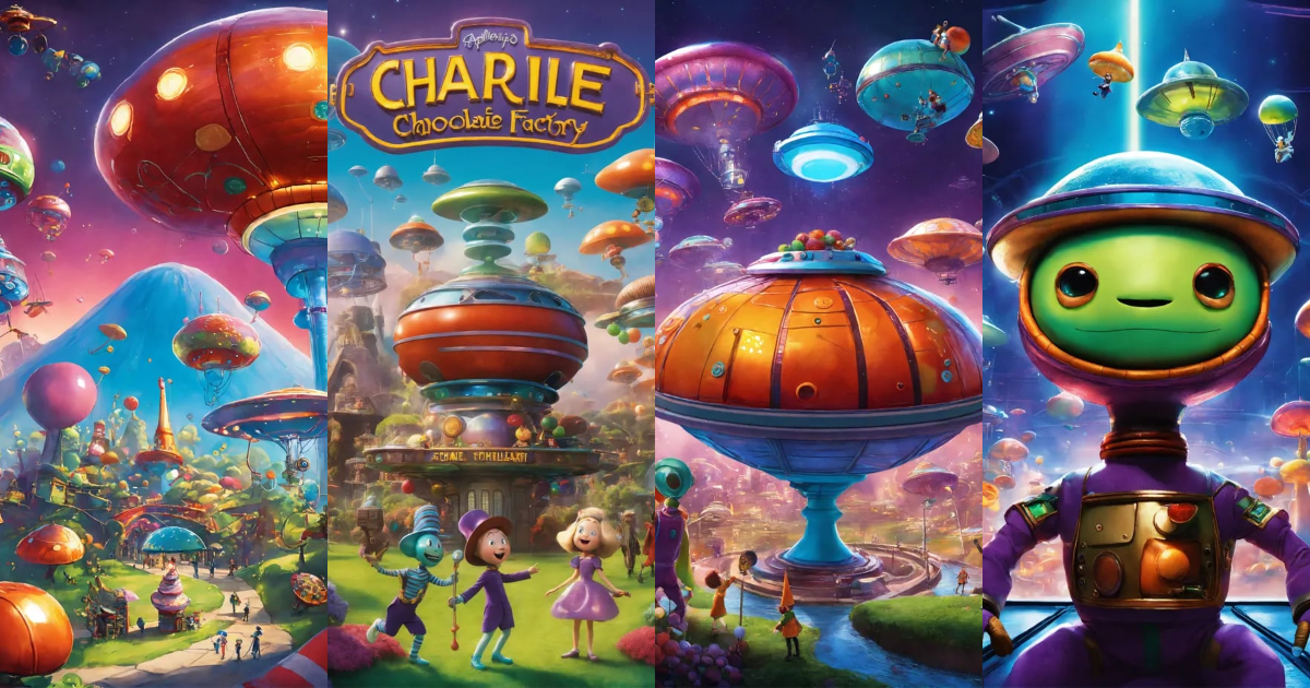 Lexica - Produce an imaginative scene where the aliens from 'Charlie ...