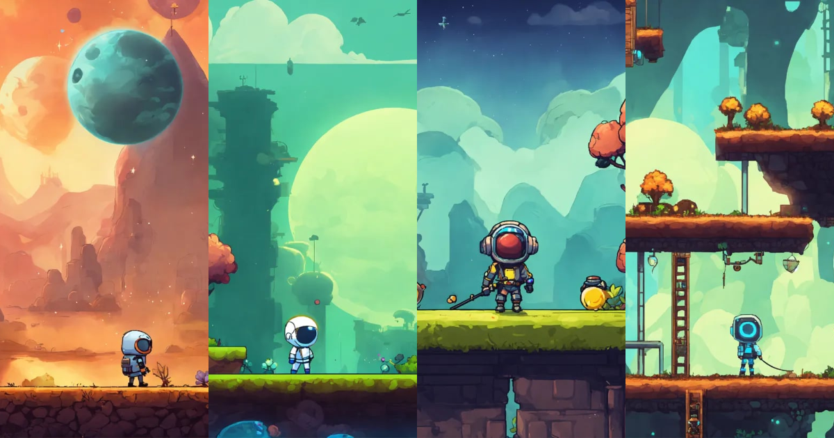 Lexica - 2d side-scrolling platform game, main protagonist, stickman ...