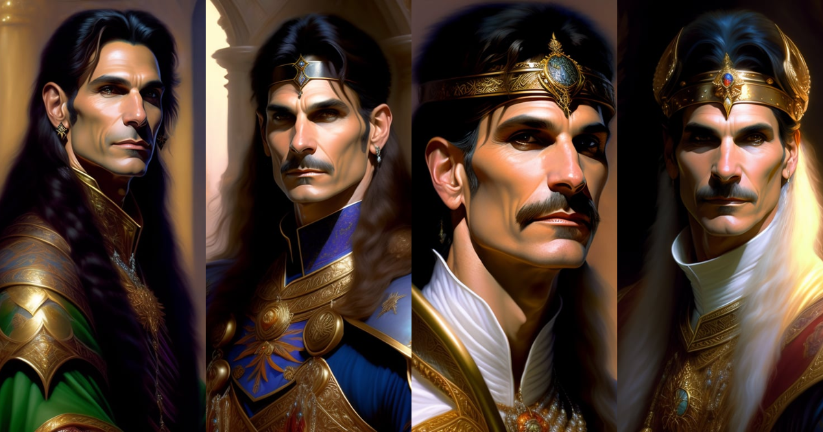 Lexica - Steve vai as a fantasy D&D character, portrait art by Donato ...